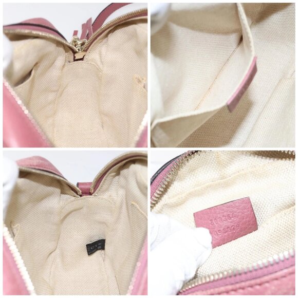 GUCCI Shoulder Bag Leather Pink Gold 308364 - Picture 14 of 15
